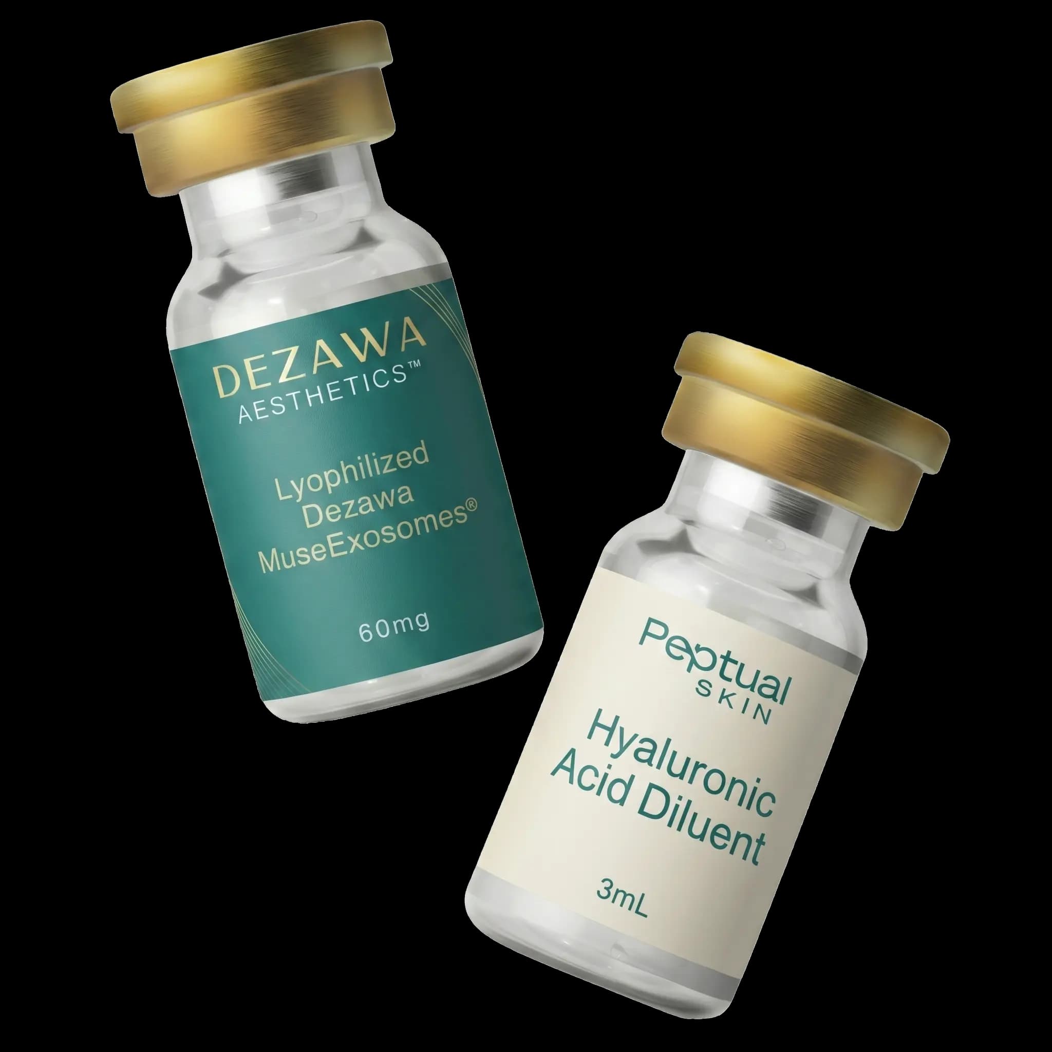 Peptual Skin × Dezawa Aesthetics™ — Lyophilized MuseExosomes® and Hyaluronic Acid Diluent kit